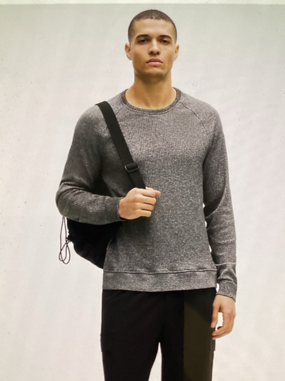 Lululemon Engineered Warmth Men's Graphite Gray Crewneck Sweater(XL)